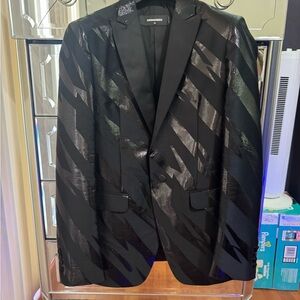 DSQUARED2 Black Sport Coat Elegant Tailoring